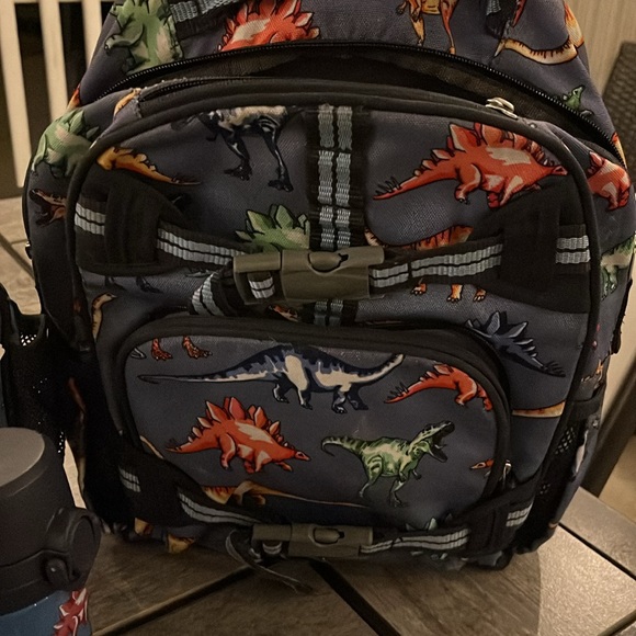 ONLY (2)items: POTTERY BARN  Mackenzie Dino Back Pack; NEW Thermos NEW LUNCH Box - Picture 4 of 8